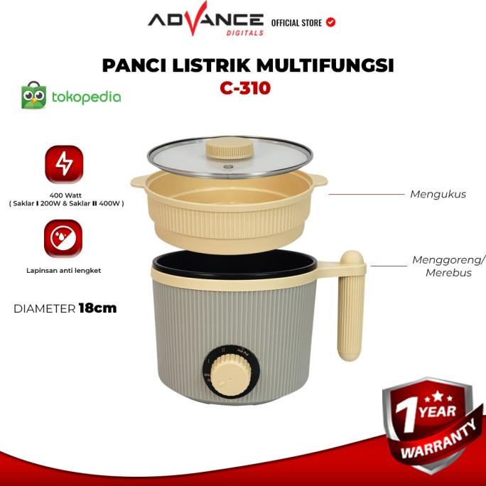 Advance C-310 Panci Listrik Elektrik Multifungsi Warmer Steamer Cooker