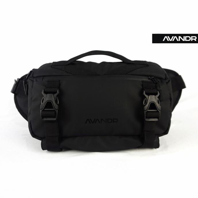 AVANDR X2X Black Matte Tas Selempang Pria Multifungsi Sling Bag