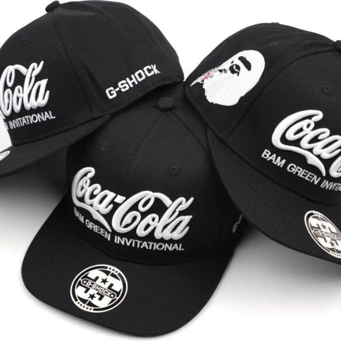 topi snapback coca-colax bape original import/ coca-cola cap/hat