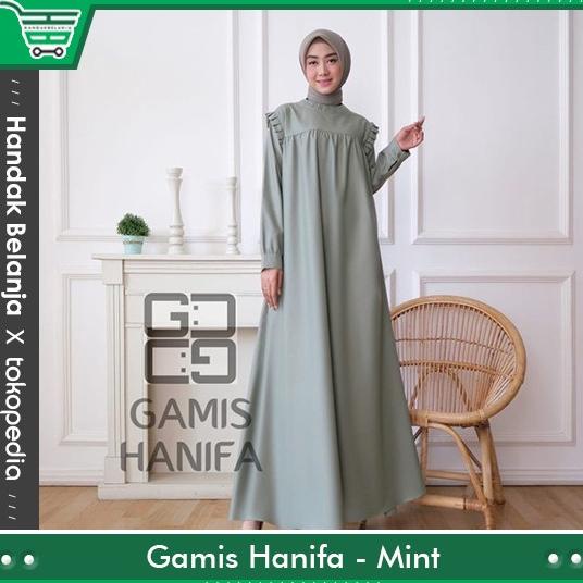 BAJU GAMIS HANIFA GUZEL PREMIUM POLOS BAHAN KATUN TOYOBO ORIGINAL