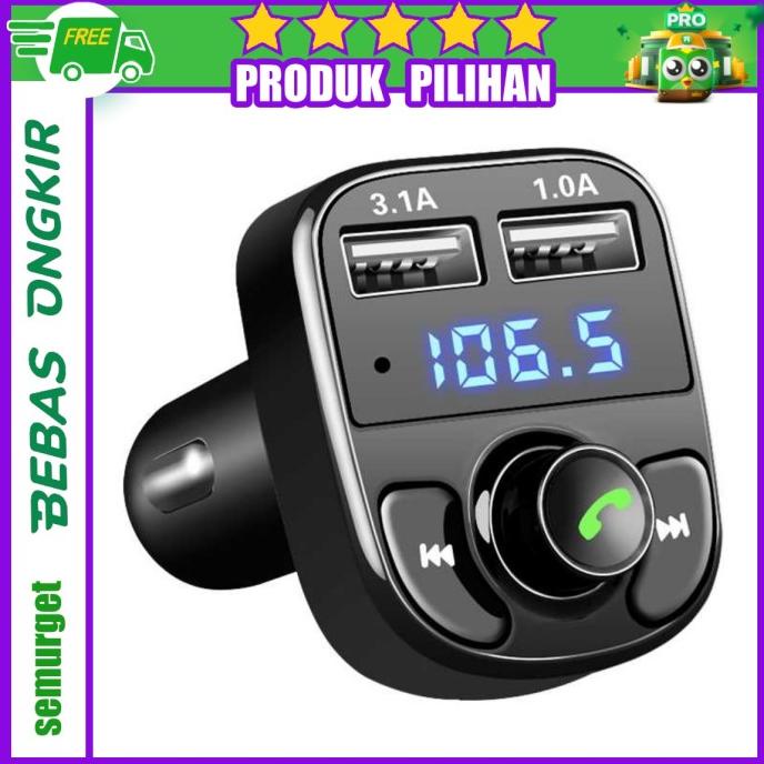 PROMO BLUETOOTH AUDIO RECEIVER FM TRANSMITER HANDSFREE W/ USB CAR CHARGER