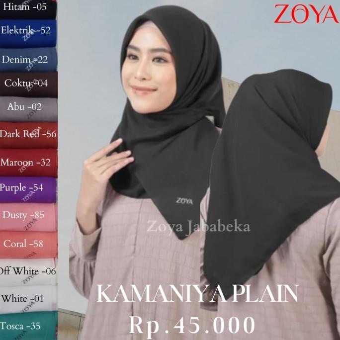 Sale ZOYA Kamaniya Plain Scarf Kerudung Hijab Jilbab Segi Empat Polos Termurah