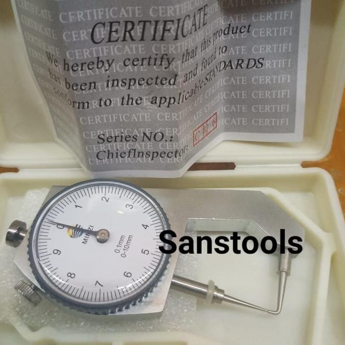 Jarum dial thickness gauge alat ukur ketebalan besi logam plat pipa