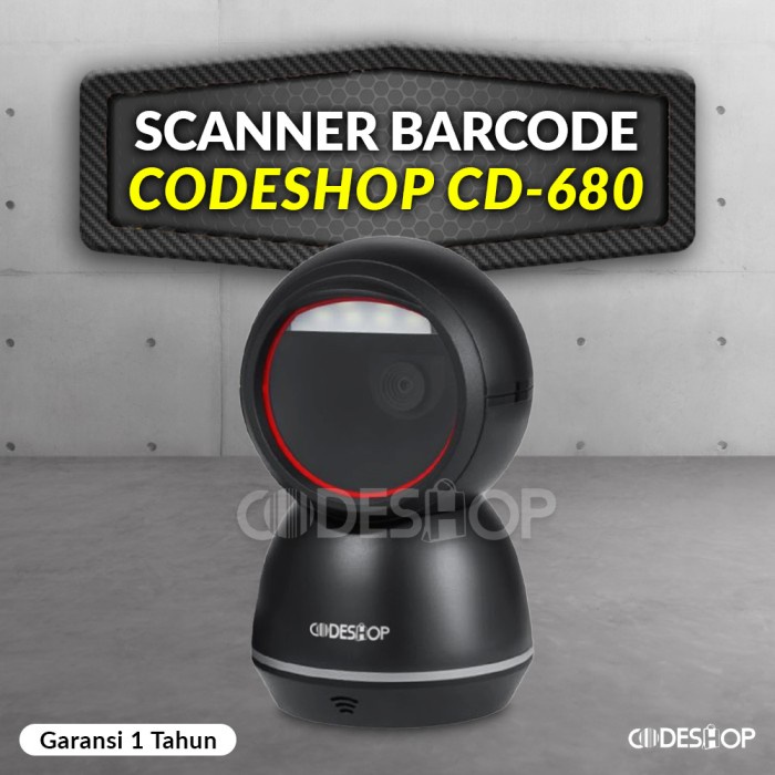 ALAT SCANNER BARCODE CODESHOP CD-680 SCANNER 2 DIMENSI - USB CD680