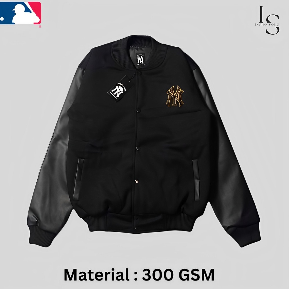 Lagi murahZz6Z0 Varsity NY Bomber Varsity MLB NY Jaket Pria Varsity Bomber Jaket Baseball NY MLB Apl