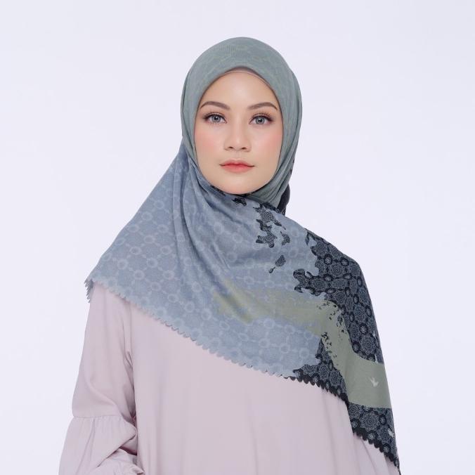 Sale BIA X Cut Meyriska - Istanbul Naval Scarf Kerudung Segi Empat Termurah