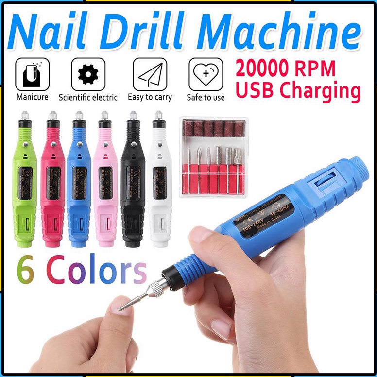 Harga Spesialj8J3v Bor Mini / Alat Ukir Grafir / Gerinda Listrik Mini / Pen Ukir / Pedicure Manicure