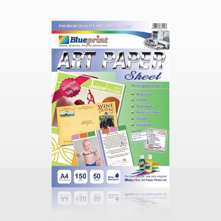 

ERA159 Kertas Art Paper BLUEPRINT A4 150 gsm **