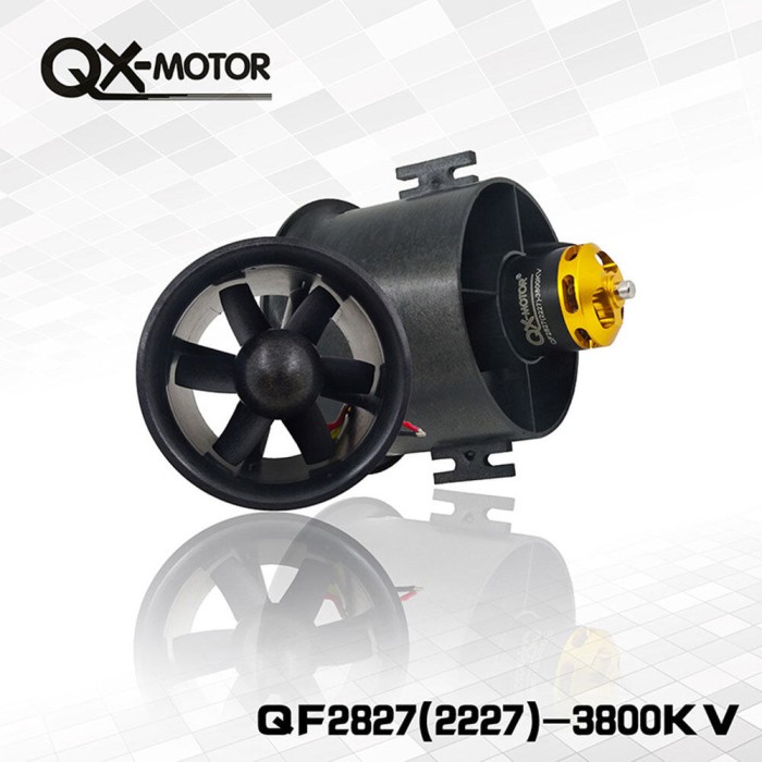 MUST HAVE QX-MOTOR 70MM 6 PISAU UNIT EDF DENGAN QF2827 3500KV MOTOR TANPA SIKAT TERLARIS