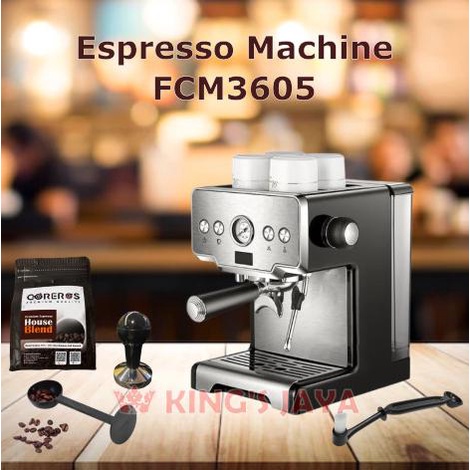 Buruan serbu] Mesin Kopi Espresso FCM-3605 Manual Espresso Machine FCM3605