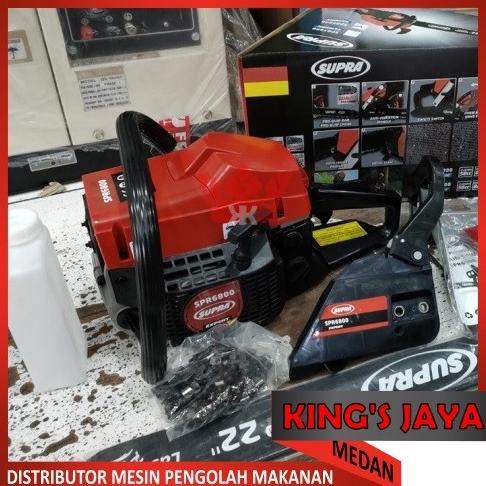 @#@#@#] Chainsaw SUPRA SPR 6800 Mesin Gergaji Bensin 22 Inch Chainsaw SPR-6800
