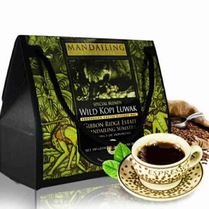 

:=:=:=:=] Mandailing Estate Coffee Wild Kopi Luwak Whole Bean 100gr