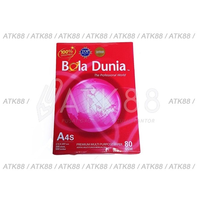 

HVS Bola Dunia A4s 80gr DISKON