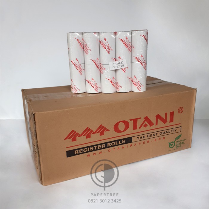 

[DUS] Register Rolls / Kertas Struk Thermal Merk Otani Uk. 57 x 31 mm TERMURAH