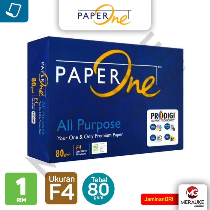 

Kertas HVS Paper One F4 80 GSM PROMO