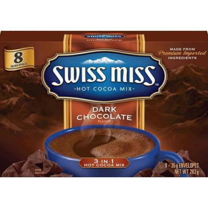 

] SWISS MISS Dark Chocolate (8sX35g) Box