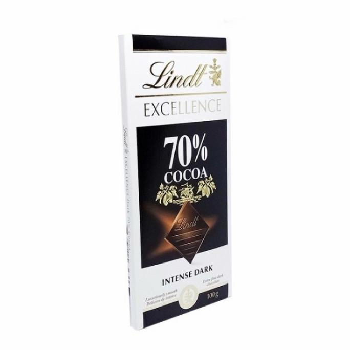 

(:(:(:(] LINDT Excellence Intense Dark70% Cocoa 100gr COKELAT Dark Chocolate