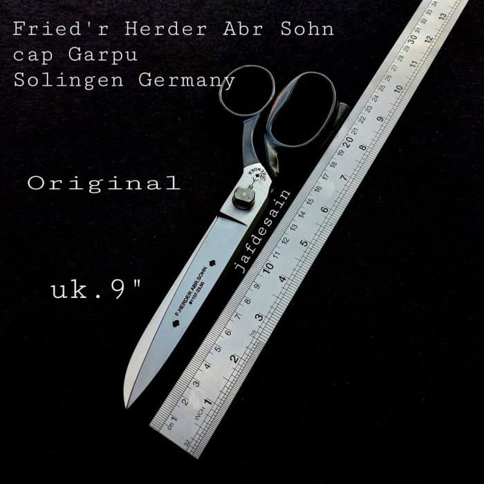 Terlaris Gunting Kain Cap Garpu 9" Asli 100% Made In Germany