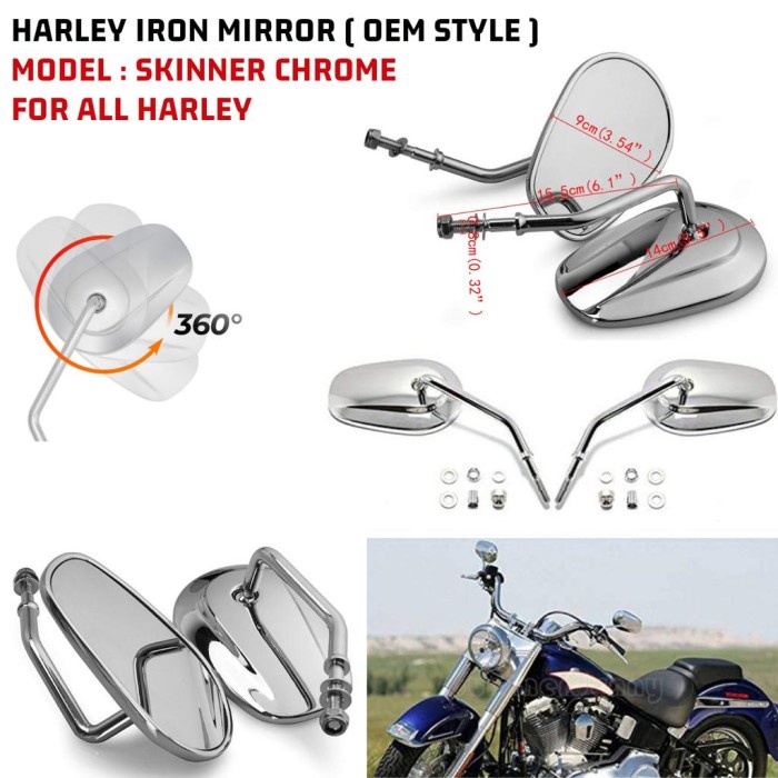 Spion Harley Skinner Chrome