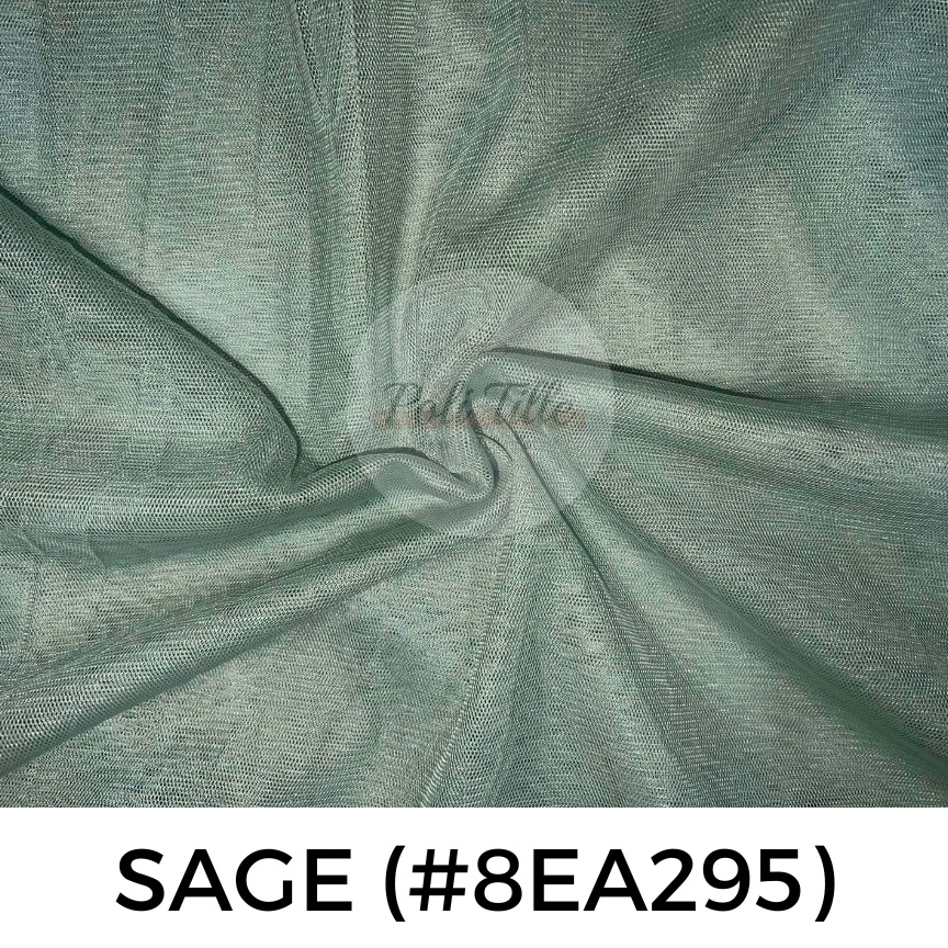 (HARGA PER 1 METER) kain tille SAGE - kain tille poly polos - tille halus - tile meteran - tile warn