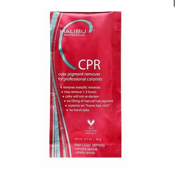 hair 1 sachet MALIBU C CPR Color Pigment Stain Remover