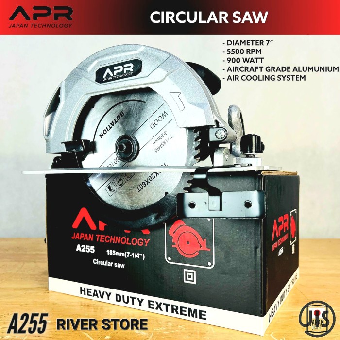 Mesin Gergaji Kayu APR JAPAN Circular Saw Type A255 Sirkel Heavy Duty