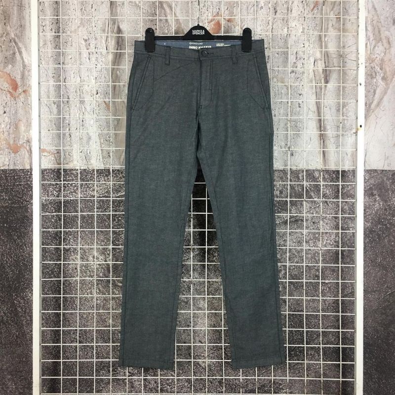 Celana Panjang Pria Chino Slimfit Branded Original Giordano Chinos Pants . SDA 02614 Second Bekas Pr