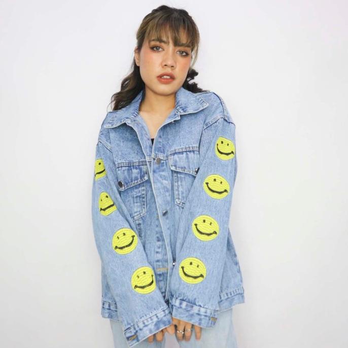 AMR ORIGINAL - 5337 4 SMILE - JACKET JEANS WANITA PRIA PREMIUM