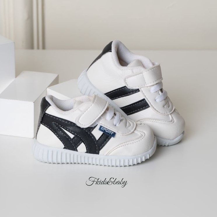 Buruan BeliH2t7S Fkids&baby - Sepatu anak sport - LIST HITAM