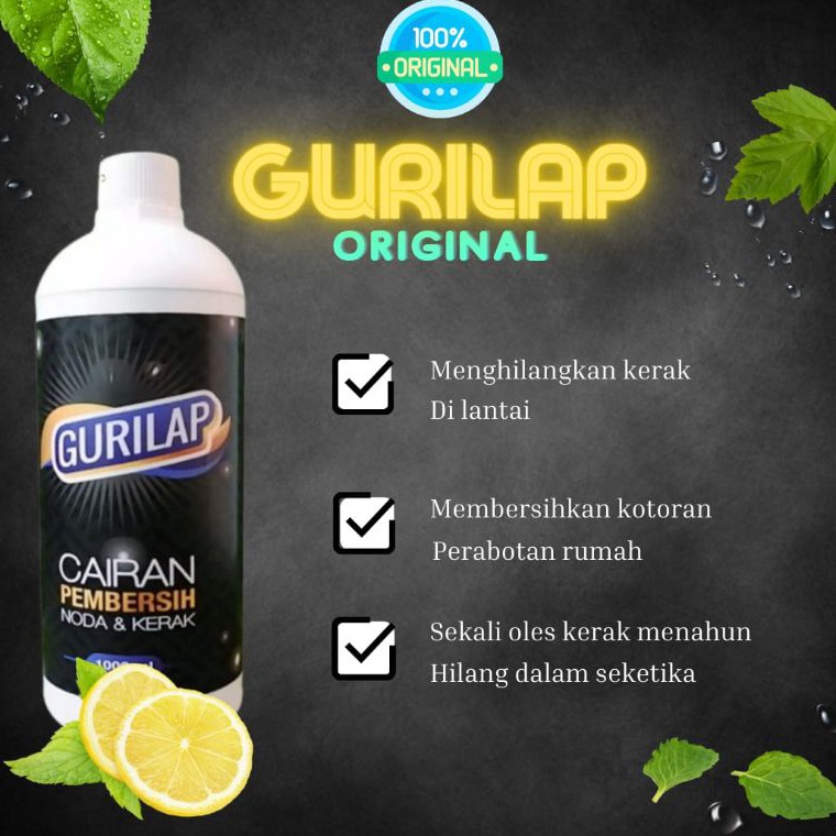 BOOMING GURILAP FAST CLEANER ORIGINAL / PEMBERSIH LANTAI / PEMBERSIH KERAMIK / PEMBERSIH KERAK LANTA
