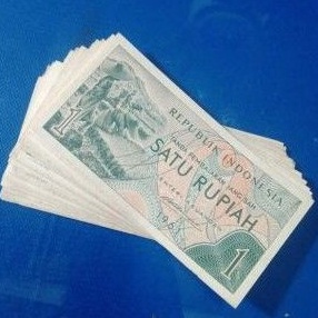 Kejutan disiniBb0B5 Uang kuno 1 Rupiah sandang pangan Tahun 1961/1960 Gress