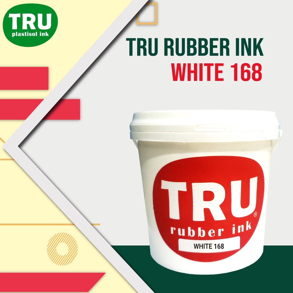 

TRUcolor Rubber White Mix Clear Tinta Sablon Rubber Distro Waterbase Putih Ekonomis Original 1kg Seller