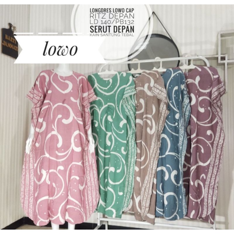Longdress Kalong Batik Cap Pekalongan / Longdress Lowo Soft Jumbo