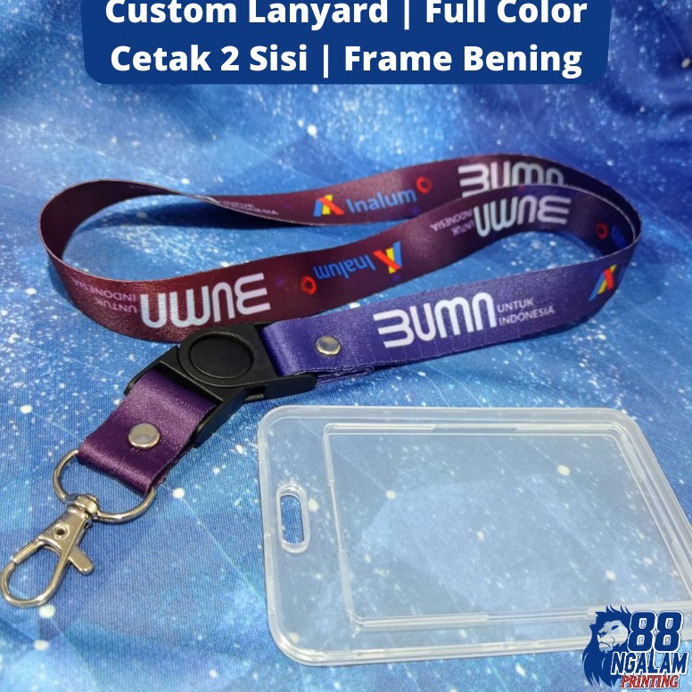 

Cetak Tali ID Card Custom / Tali Lanyard ID Card 2 sisi / Custom Lanyard Tisu 82