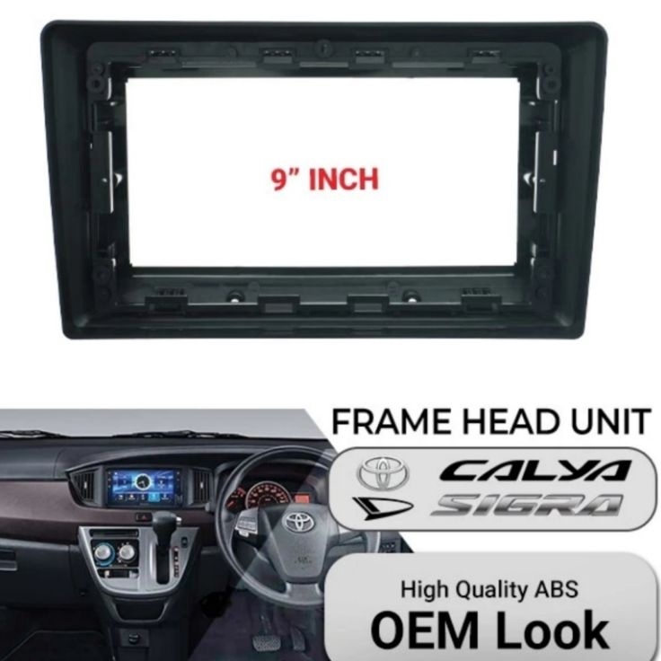 ✸HHm frame head unit android 9 inch mobil calya sigra ✩ ⁂ ｀