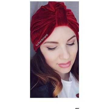 Turban Pesta/Turban Dewasa/Turban Instan/Turban Bludru/Turban Polos Veet/Turban Turki/Turban Bludru