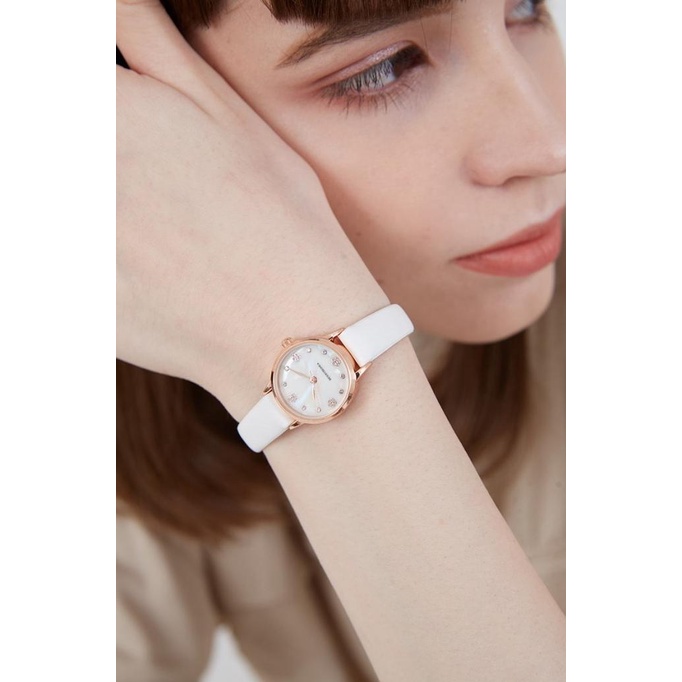 Berrybenka - Jam Tangan Kulit Wanita Sophie Cherry Pearl Watches - White,ONE SIZE