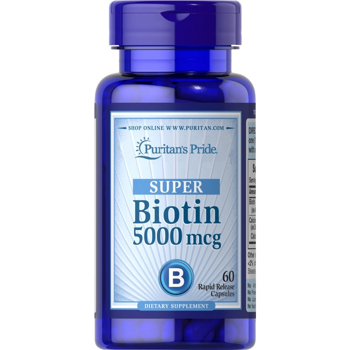 PURITAN BIOTIN 5000 MCG ORIGINAL USA