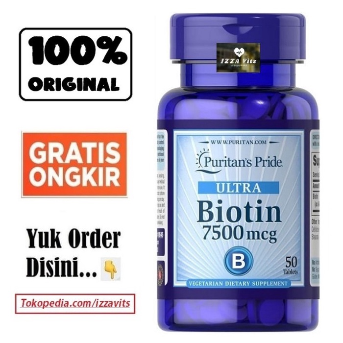 PURITAN'S PURITAN PURITANS PRIDE ULTRA BIOTIN 7500 MCG 7500MCG 50 TAB