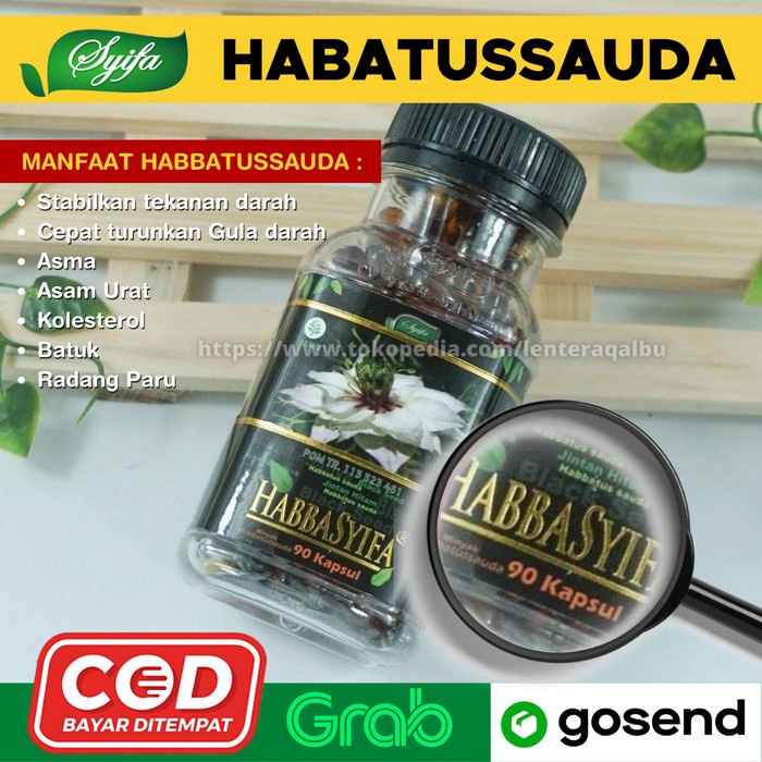 MINYAK HABATUSSAUDAH HABASYI OIL BLACKSEED KAPSUL ISI 90 ASLI