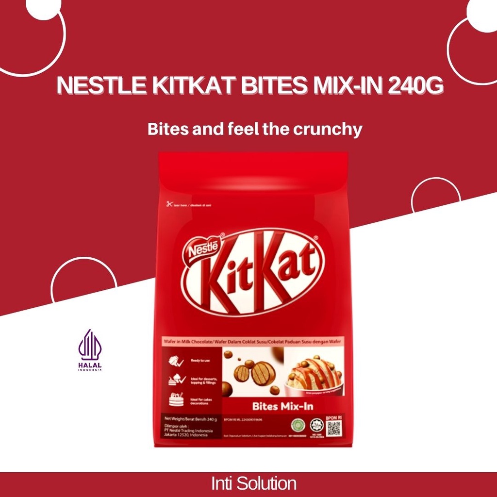 

Nestle Kitkat Bites X-In 240 G/Celan Coklat Wafer , Halal