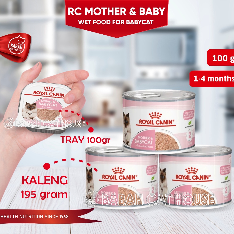 Harga Terbaikp6P0b RC MOTHER AND BABY CAT Kemasan KALENG / TRAY Royal Canin Makanan Kucing Basah unt
