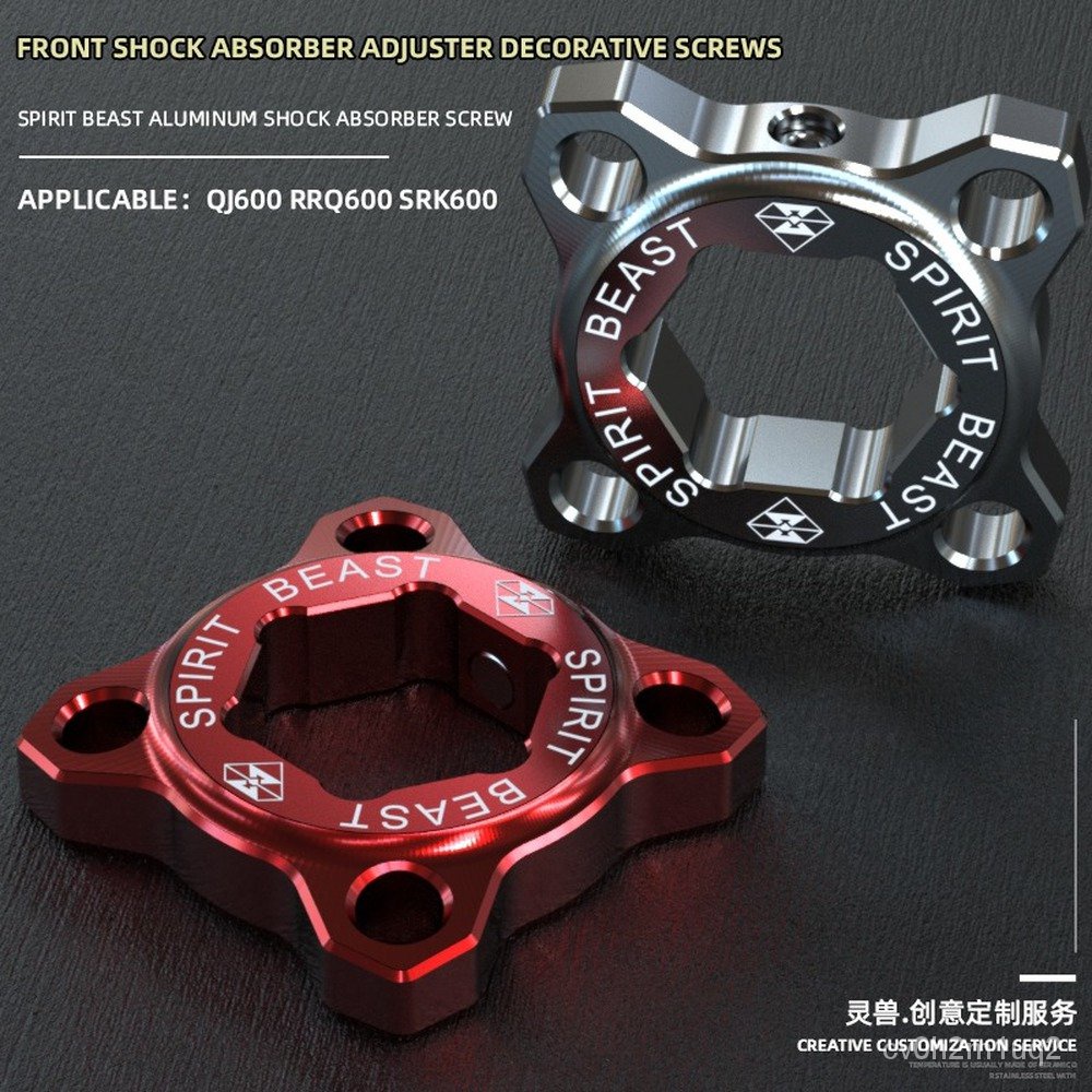 ✅&Motorcycle Shock Absorber Adjuster Screws Knob Cap for QJMOTOR SRK600RR SRK600 Benelli Honda Suzuk