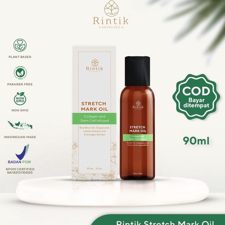 Dear1x1Wl [READY STOCK] Stretch Mark Selulit Oil By Rintik Skincare Penghilang/Pemudar Stretch Mark