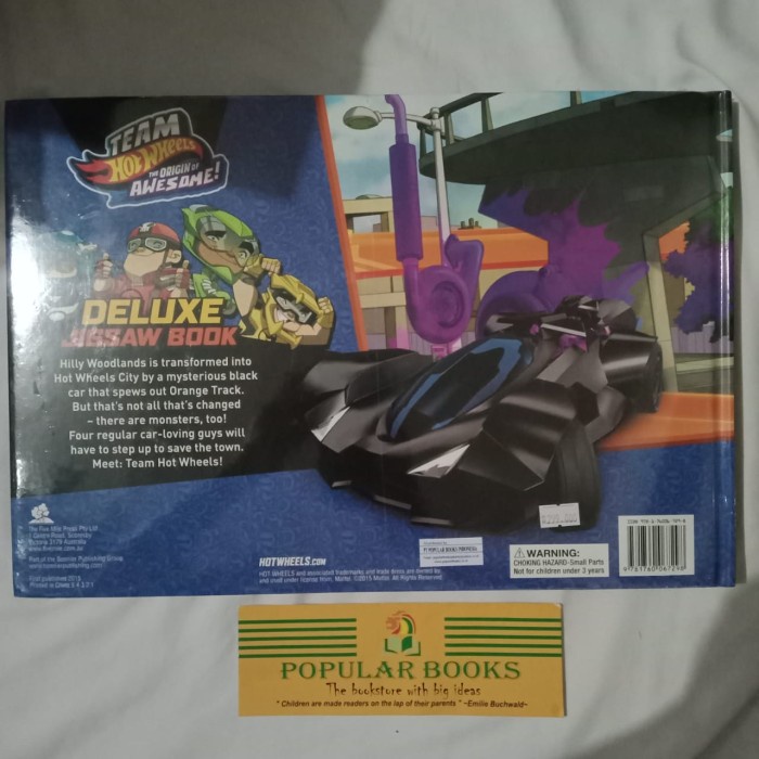 DISKON SPESIAL DELUXE JIGSAW BOOK : TEAM HOT WHEELS THE ORIGIN OF AWESOME TERMURAH