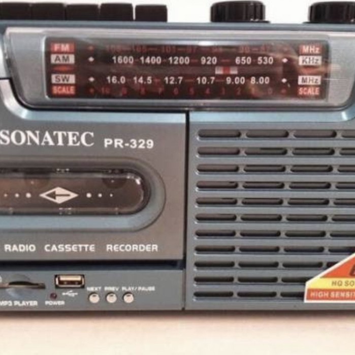 Radio Sonatec Pr-329 Radio Kaset Usb Am/Fm