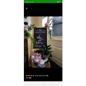 

Blaboard Standing 40X60Cm Standing 80Cm Chalkboard Papan Tulis