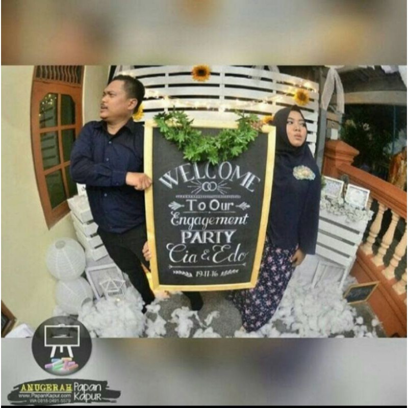 

Papan Tulis Kapur 60X80 Papan Tulis Hitam Chalkboard Bukan Whiteboard Papan Tulis Menu
