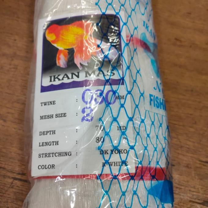 paling diminati] Jaring pukat tasi 2" x 030 / 70*80 / ikan mas