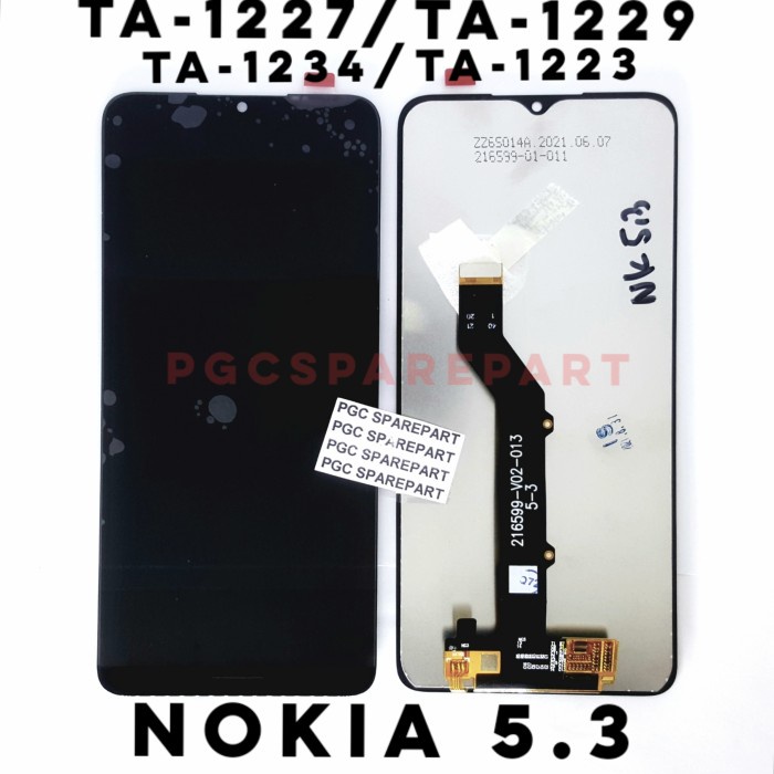 Bestseller Original Oem Lcd Touchscreen Fullset Nokia 5.3 -Ta-1234 - Ta-1223 -